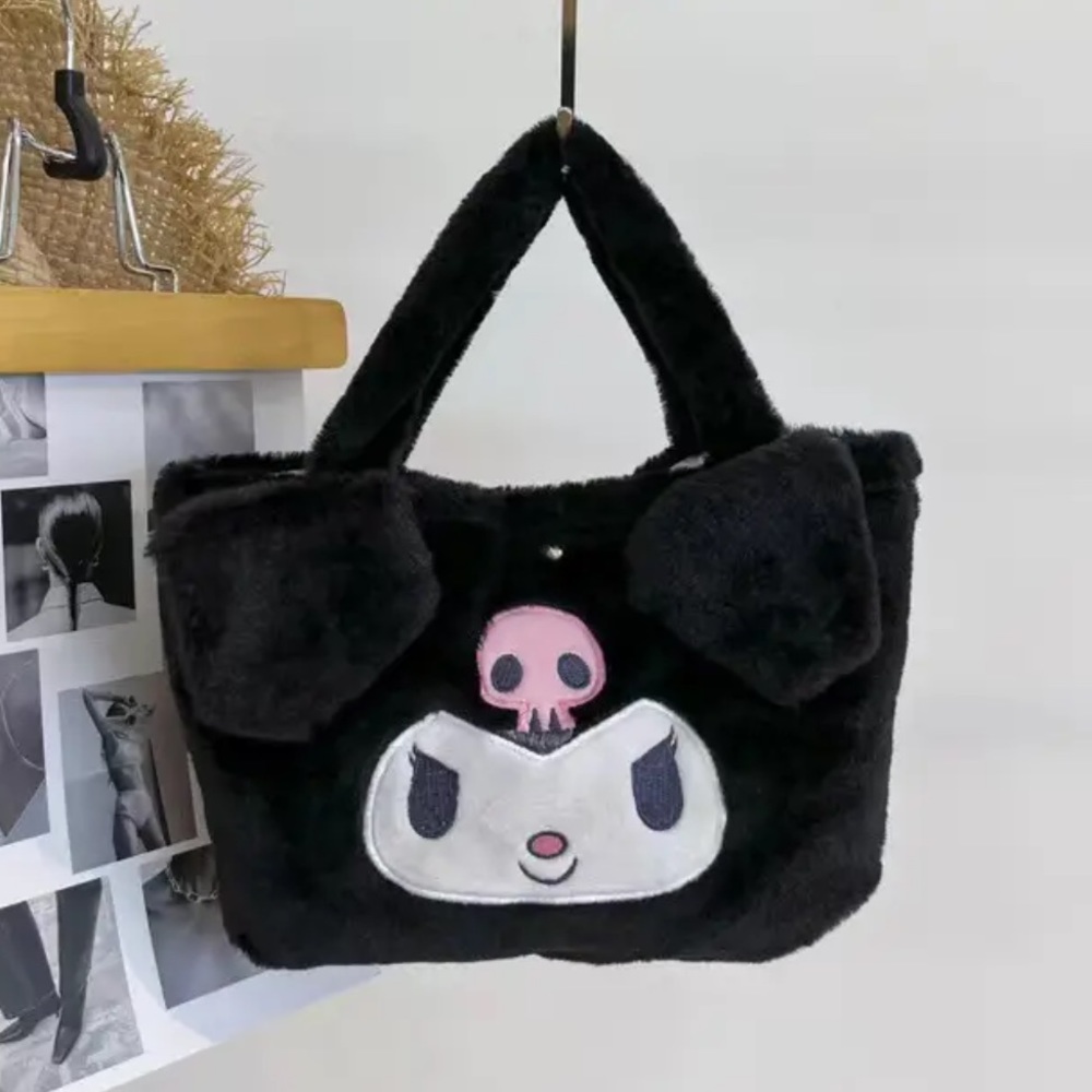 Kawaii Plush Tote Bag Sanrio Style Anime Girls OS 🩷✨